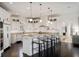 White kitchen with granite countertops and island at 1055 Leadenhall St, Alpharetta, GA 30022