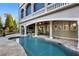 Luxury pool and spa with covered patio area at 1055 Leadenhall St, Alpharetta, GA 30022