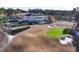 Aerial view of clubhouse and golf course at 39 Telfair Ct, Acworth, GA 30101