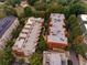 Aerial view of apartment buildings and surrounding green space at 266 11Th Ne St # 308, Atlanta, GA 30309