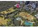 Aerial view of park, tennis courts and nearby Midtown at 266 11Th Ne St # 308, Atlanta, GA 30309