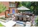 Outdoor patio with seating, grill, and water feature at 266 11Th Ne St # 308, Atlanta, GA 30309