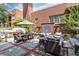 Outdoor patio with seating, grill, and water feature at 266 11Th Ne St # 308, Atlanta, GA 30309