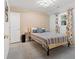 Cozy bedroom featuring a double bed and patterned walls at 2933 5Th Sw St, Atlanta, GA 30315