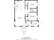 Two-story house floor plan showing the layout of rooms at 2933 5Th Sw St, Atlanta, GA 30315