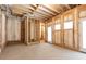 Unfinished basement with framed walls and plumbing rough-in at 340 Colewood Way, Atlanta, GA 30328