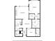 Detailed floor plan showcasing the layout, including the kitchen, living room, and bedroom at 1717 N Decatur Ne Rd # 214, Atlanta, GA 30307