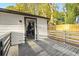 Deck with view of kitchen and fenced backyard at 358 Roy Sw St, Atlanta, GA 30310