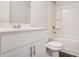 Clean bathroom with white vanity, shower, and toilet at 40 Eryn Ter, Covington, GA 30014