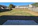 Spacious, unfenced backyard offering ample space for outdoor activities and entertainment at 6531 Gina Agha Cir, Lithonia, GA 30038