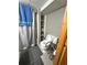 Basement bathroom with toilet and shower at 831 Sinyard Rd, Lithia Springs, GA 30122