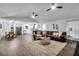 Open concept living and kitchen area with hardwood floors at 6881 Hickory Hollow Dr, Douglasville, GA 30135