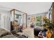 Living room with unique architectural features and cozy seating at 3530 Fairlane Nw Dr, Atlanta, GA 30331