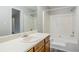 Bathroom with tub/shower combo and vanity at 3100 Aberdeen Way, Lithonia, GA 30038