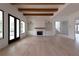 Spacious living area with hardwood floors, fireplace, and high ceilings at 816 Hillwood Dr, Marietta, GA 30068