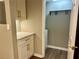 Laundry closet with washer, dryer and shelving at 795 Hammond Dr # 401, Atlanta, GA 30328