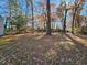 Spacious backyard with mature trees and leaves at 1877 Lomita Rd, Atlanta, GA 30316