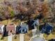 Aerial view of houses and trees at 243 Yorkshire Ln, Villa Rica, GA 30180