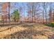 Spacious backyard with mature trees and a wooden fence, perfect for outdoor activities at 243 Yorkshire Ln, Villa Rica, GA 30180