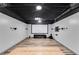 Basement home theater with projector and screen at 243 Yorkshire Ln, Villa Rica, GA 30180