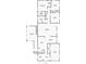 Detailed floor plan showing the layout of rooms in the home including bedrooms and living areas at 1526 N Cherokee N Rd, Social Circle, GA 30025