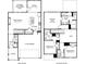 Two story floor plan with 2 car garage and loft at 4755 Marjorie Dr, Cumming, GA 30041