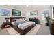 Main bedroom with a king-size bed and stylish decor at 4755 Marjorie Dr, Cumming, GA 30041