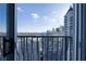 Balcony with a stunning city view at 199 14Th St # 3003, Atlanta, GA 30309