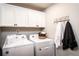 Bright laundry room features modern appliances and ample cabinet storage at 126 Henley St, Canton, GA 30114