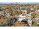 Aerial view of residential neighborhood with city skyline in the distance at 1112 Delaware Se Ave, Atlanta, GA 30316