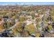 Aerial view of neighborhood, showcasing city skyline in background at 1112 Delaware Se Ave, Atlanta, GA 30316