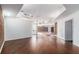Open floor plan with exposed brick and hardwood floors at 1112 Delaware Se Ave, Atlanta, GA 30316