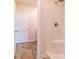 Bathroom showcasing a modern white standup shower with tile surround at 311 Bianca Way, Mcdonough, GA 30253