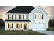 Charming two-story home features a welcoming front porch, attached garage, and manicured lawn at 1637 Fuma Leaf Way, Mcdonough, GA 30253