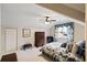 Charming bedroom featuring a sloped ceiling, a plush bed, and a spacious layout at 833 E Morningside Ne Dr, Atlanta, GA 30324