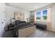 Cozy bedroom with a large window, comfortable bed, and stylish decor at 138 Henley St, Canton, GA 30114