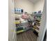 Well-organized pantry featuring wire shelving and ample storage for household items at 5257 Shorthorn Way, Powder Springs, GA 30127