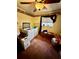 Laundry room with washer, dryer, and rustic wooden chest at 359 Cornish Mtn Rd, Oxford, GA 30054