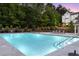 A refreshing community pool is surrounded by lush greenery for an inviting outdoor space at 822 Urban Grange Way, Suwanee, GA 30024