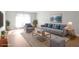 Bright living room featuring hardwood floors, modern furnishings, and natural light at 6851 Roswell Rd # D14, Atlanta, GA 30328