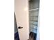 Open pantry with five shelves at 204 Apple Branch Dr, Woodstock, GA 30188