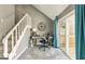 Office space with stairs and doors leading to deck at 1057 Falling Water Se Dr, Smyrna, GA 30080