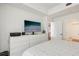 Bedroom featuring a tv and contemporary furniture at 788 W Marietta Nw St # 403, Atlanta, GA 30318