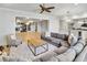 Open concept living space features a bar area and access to a home gym at 710 Cox Rd, Roswell, GA 30075