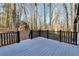 Spacious back deck overlooking wooded area at 1695 Bull Sw Run, Lilburn, GA 30047