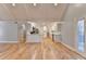 Modern white kitchen with stainless steel appliances at 1695 Bull Sw Run, Lilburn, GA 30047