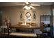 The dining room includes updated lighting, decor, and lots of seating space at 4120 Highway 92, Acworth, GA 30102