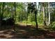 Wooded area with a small shed and space to gather at 4120 Highway 92, Acworth, GA 30102