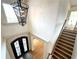 Elegant entryway featuring a staircase, chandelier, and grand double doors at 10340 Meadow Crest Ln, Alpharetta, GA 30022