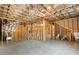 Unfinished basement with exposed framing and HVAC at 325 Mont Harmony Sw Rd, Powder Springs, GA 30127